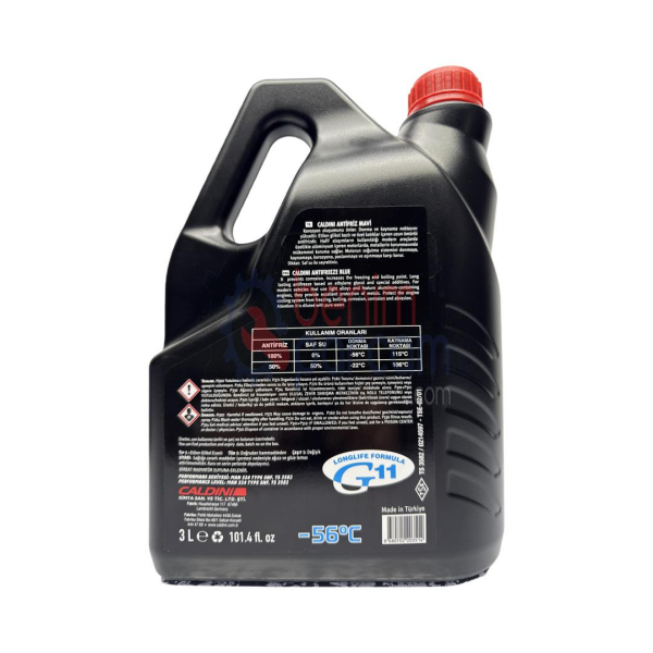 Caldını Antifriz CLN.03514 (3 Litre Mavi Konsantre -56 °C Allianz Sigorta Güvencesiyle)