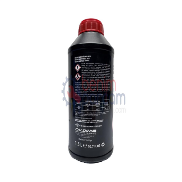 Caldını Antifriz CLN.03507 (1.5 Litre Kırmızı Konsantre -56 °C Allianz Sigorta Güvencesiyle)