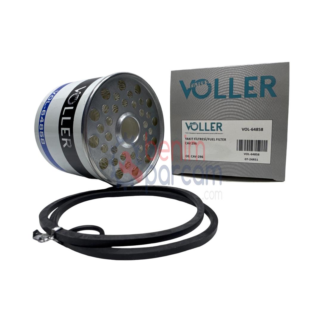 Voller Yakıt Dizel Mazot Filtresi VOL-64858 (Cav 296 Tipi Case IH Ford New Holland Massey Ferguson CAV Lucas Perkins Traktör İndica 1.4d 98>08 İndigo Patrol Defender Vitara Boxer Jumper Ducato Daily Escort Mondeo Fiesta 1.8 1.9 2.5 C15 C25 DJ5 Xud7)