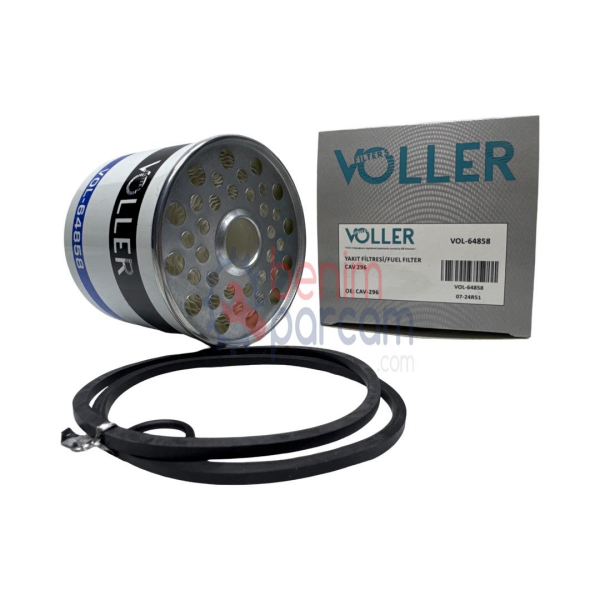 Voller Yakıt Dizel Mazot Filtresi VOL-64858 (Cav 296 Tipi Case IH Ford New Holland Massey Ferguson CAV Lucas Perkins Traktör İndica 1.4d 98>08 İndigo Patrol Defender Vitara Boxer Jumper Ducato Daily Escort Mondeo Fiesta 1.8 1.9 2.5 C15 C25 DJ5 Xud7)