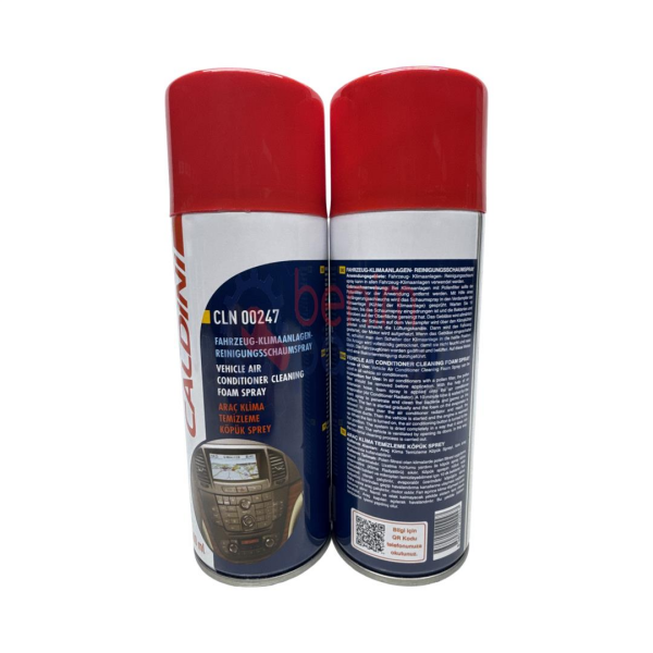 Caldını Araç Otomobil Klima Temizleyici Köpük Ön Torpido Göğüs Havalandırması Difüzör Izgarası Kanalı Kalorifer Hava Sistemi İçi Dezenfektanı Küf Temizleme Spreyi Borulu Hortumlu A/C System Cleaner CLN.00247 (400 ML)