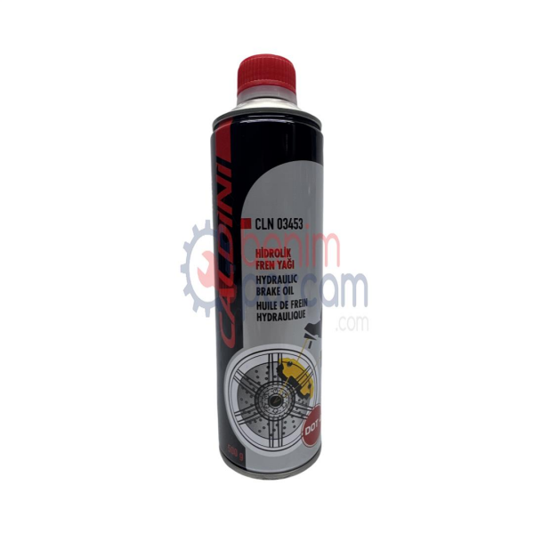 Caldını Hidrolik Debriyaj Sistemi Yağı Fren Hidroliği Brake Fluid CLN.03453 (Dot 4 500 ML Yüksek Kaynama Dereceli Noktalı Teneke Şişe Ambalaj)