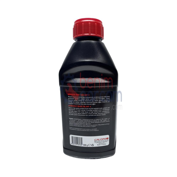 Caldını Hidrolik Debriyaj Sistemi Yağı Fren Hidroliği Brake Fluid CLN.80382 (Dot 4 500 ML)