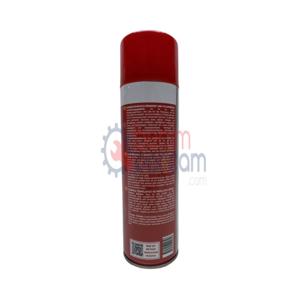 Caldını Araba Otomobil Kokpit Torpido Göğüs Cilası Temizleyici Araç Bakım Parlatıcı Köpük Spreyi Toz Tutmaz Ses Ve Gıcırtıyı Önler CLN.00346 (500 ML)