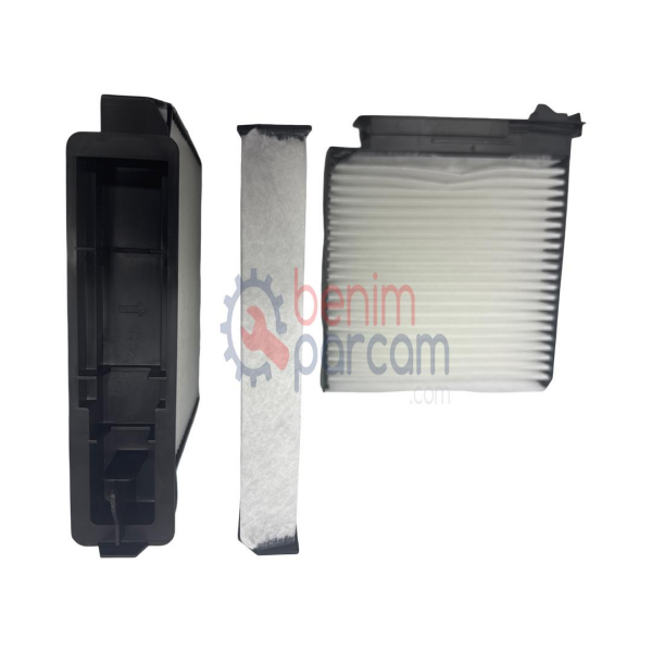 Voller Polen Kabin Havası Filtresi Beyaz Kağıt Plastikli VOL-62400 (Renault Clio 3 Twingo Modus Dacia Duster 1 Dokker Logan Sandero Stepway Nissan Micra K12 K13 Note E11 Almera G15 Terrano D10)